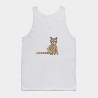 raccoon watercolor Tank Top